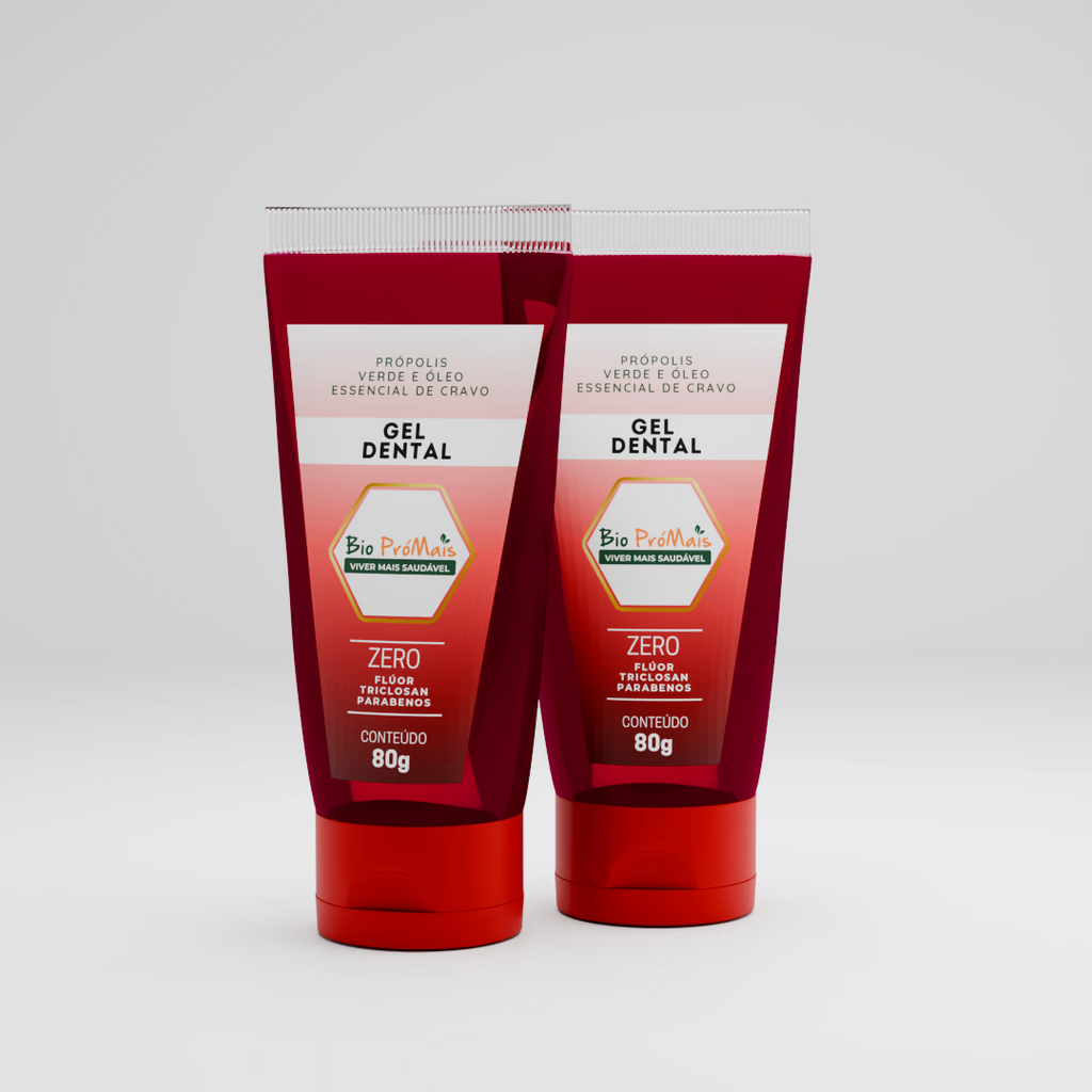 Gel Dental Refrescante Própolis verde e óleo essencial de cravo- 90g