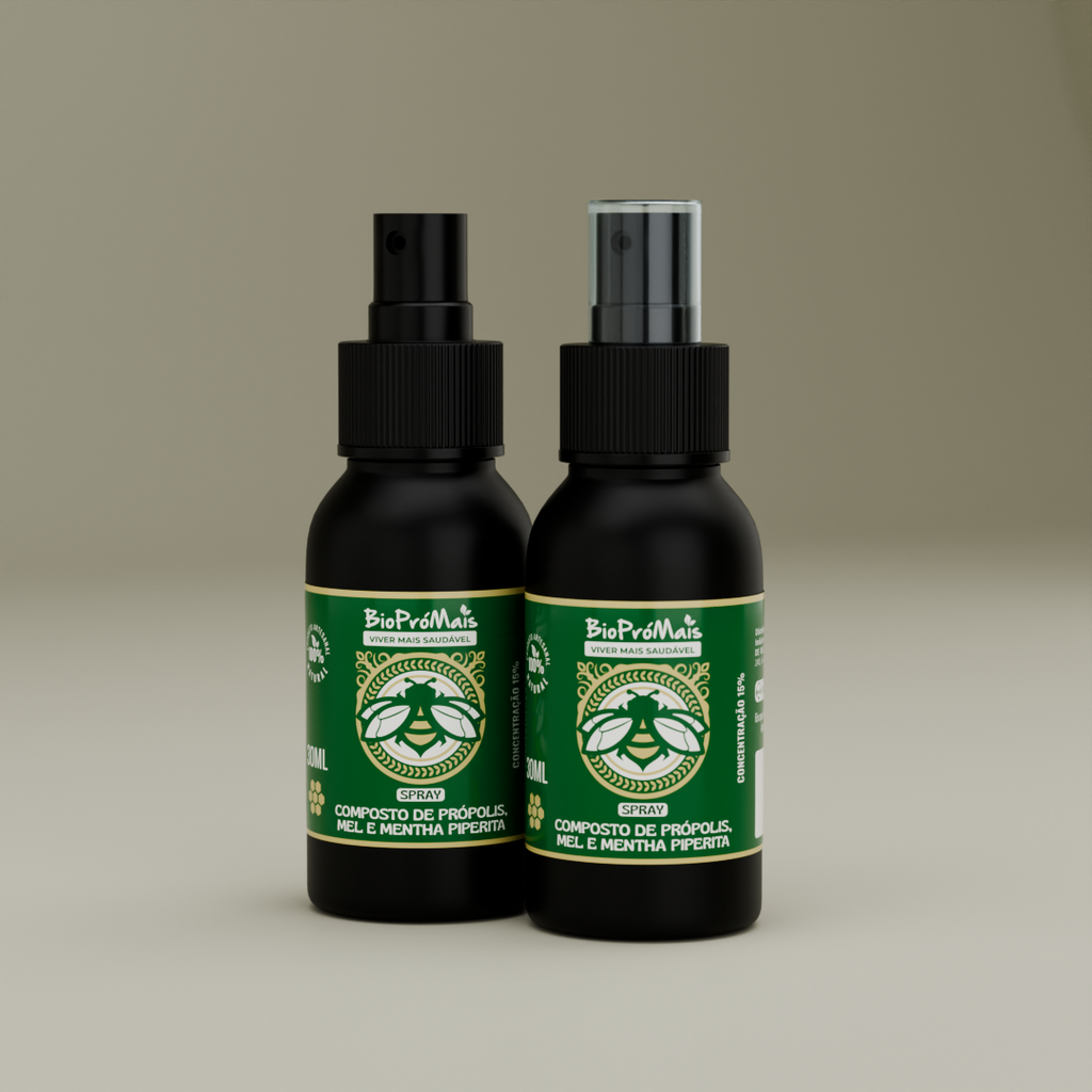 Spray Bucal Composto com Mel e Mentha Piperita (30ml)