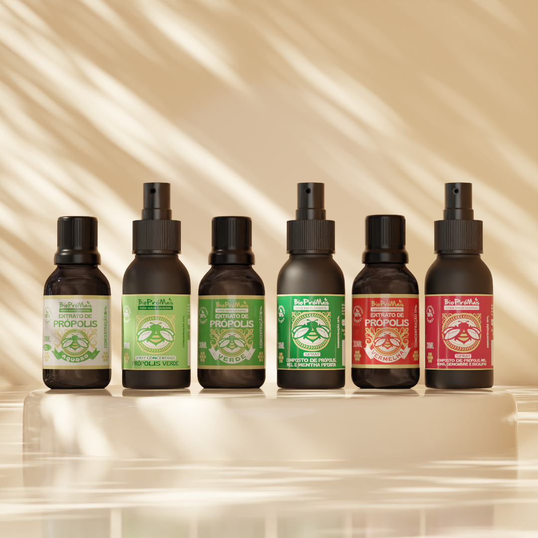Kit Seleção Vida Natural - 6 Extratos e Sprays de Própolis