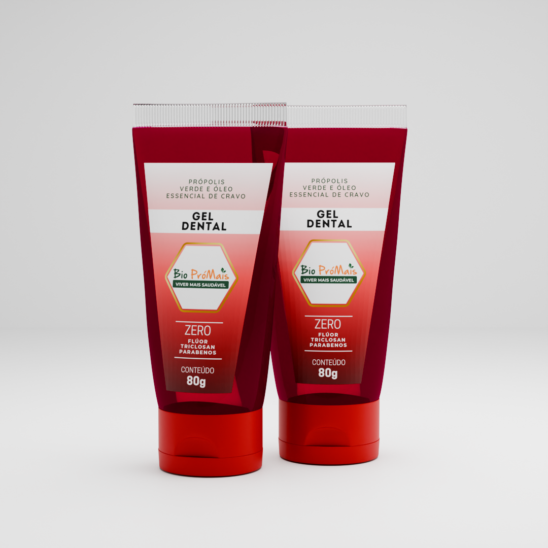 Gel Dental Refrescante Própolis verde e óleo essencial de cravo- 90g